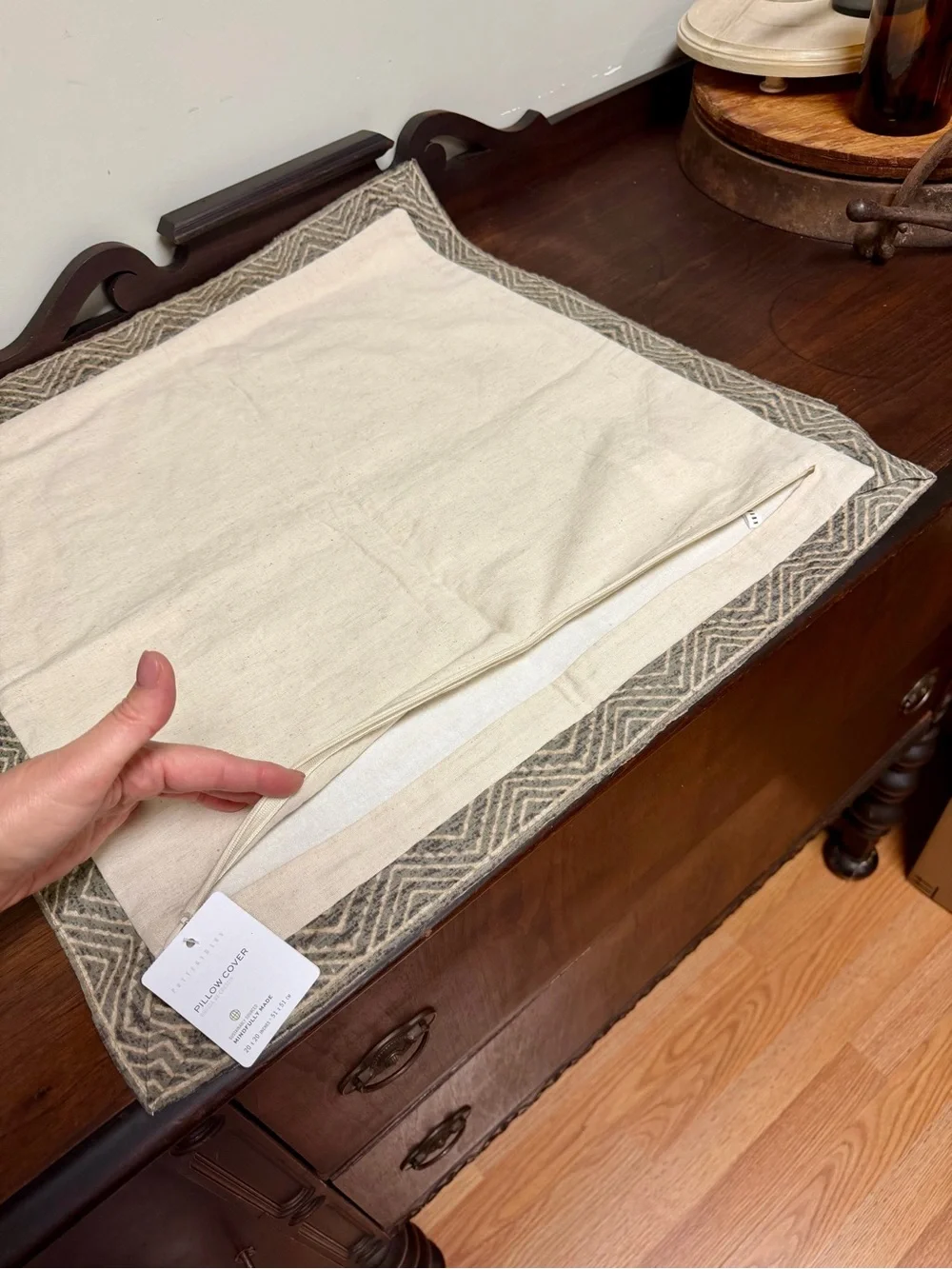 Pottery Barn Discontinued Owl Embroidered Throw Pillow Sham